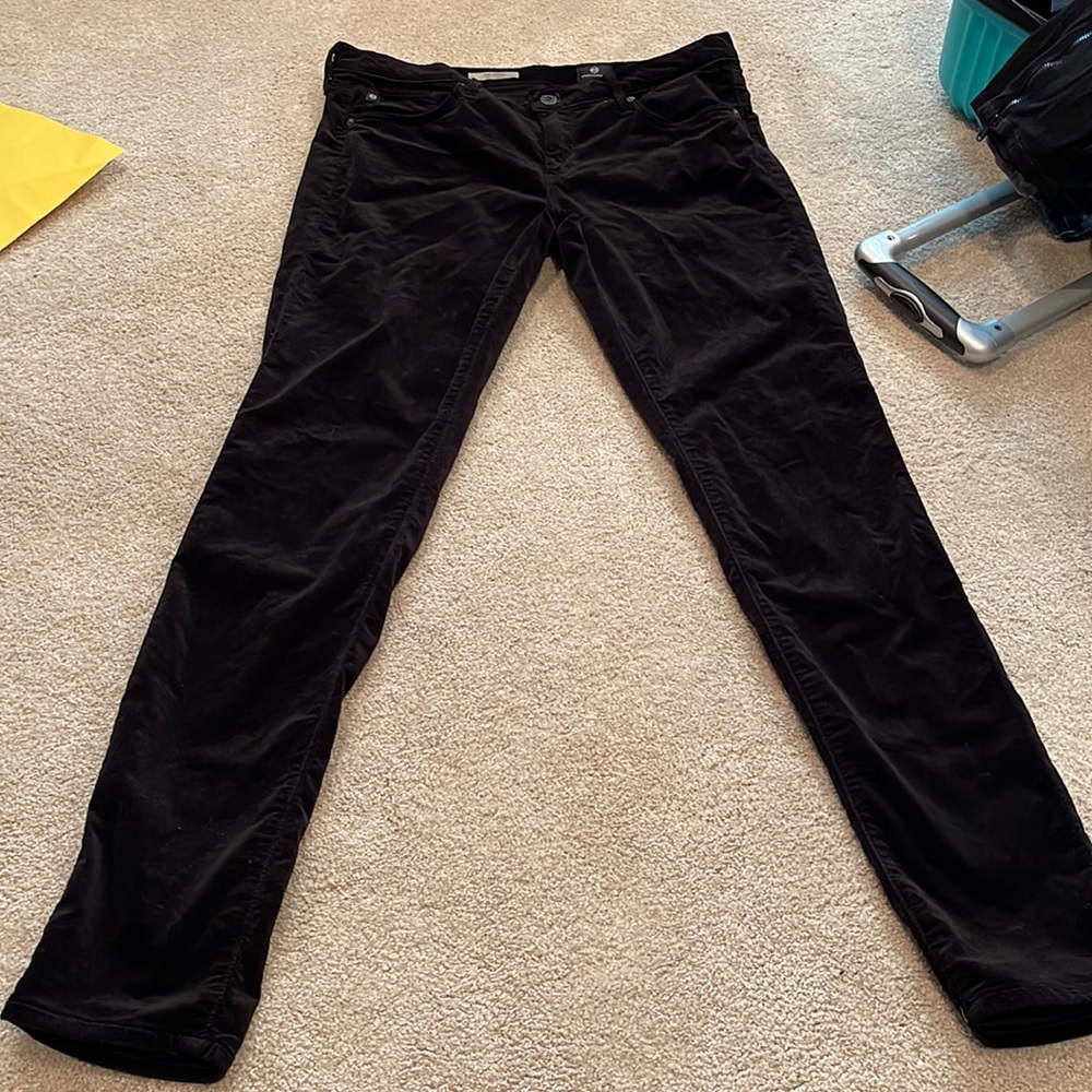 COPY - AG Adriano Goldschmied Jeans 31 R black velvet supper skinny The Legging…